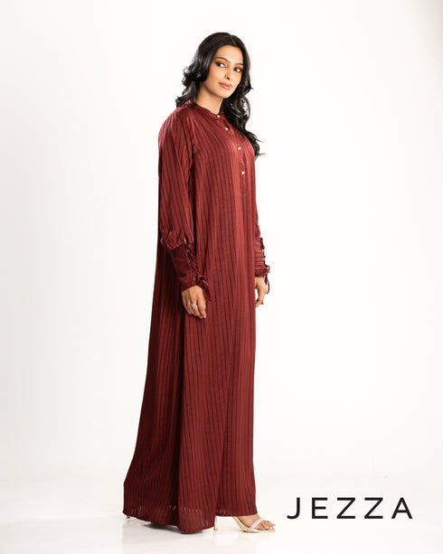 Satin A-Line Dress 63323